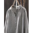 Plus Size, Vintage Long Sleeve Shirt, Casual Top