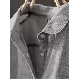 Plus Size, Vintage Long Sleeve Shirt, Casual Top