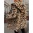 Leopard Print Plus Size Women's Elegant Hooded Winter Coat - Machine Washable Outerwear for Fall & Winter, Soft Warm Fabric, Stylish Women's Outerwear with Hood for Casual to Formal Events